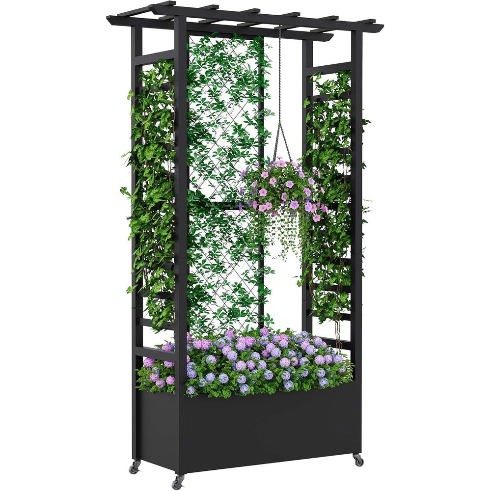 Plants X - Wysoka grządka ogrodowa z kratką i